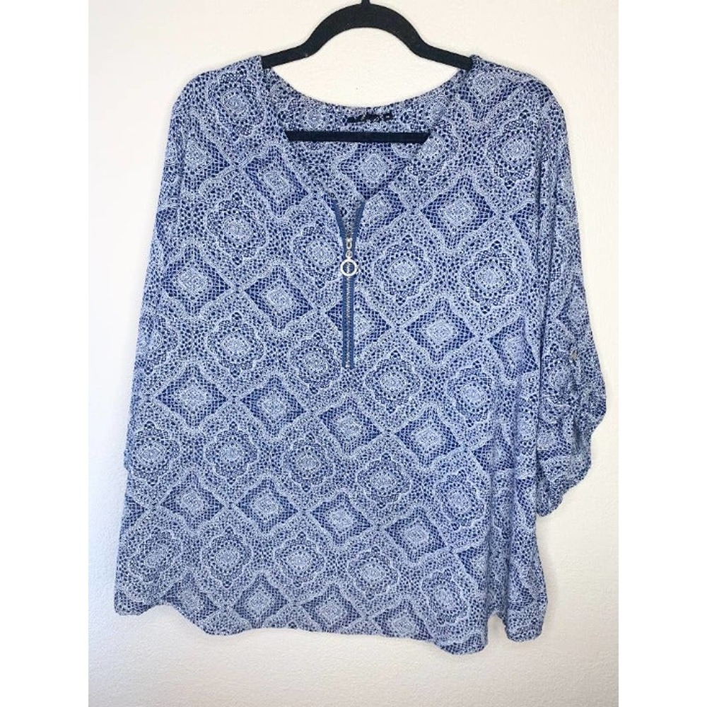 Cathy Woman Blue Blouse